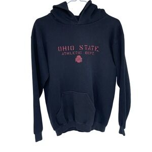 Ohio State Buckeyes Athletic Dept Hoodie Black Logo Athletic Mens Small‎ Boys Lg